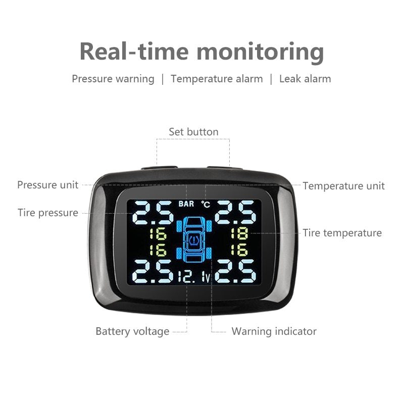 USB port Auto Security Alarm Systems Tire Pressure